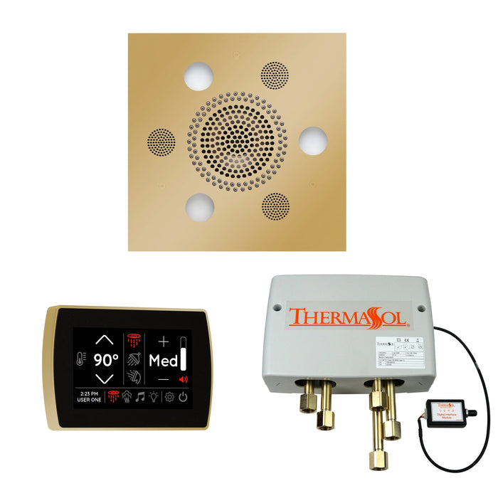 ThermaSol Wellness Shower Package with SignaTouch Control, Serenity Square Rainhead