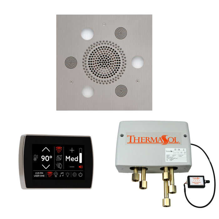 ThermaSol Wellness Shower Package with SignaTouch Control, Serenity Square Rainhead