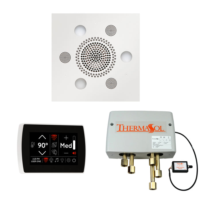 ThermaSol Wellness Shower Package with SignaTouch Control, Serenity Square Rainhead